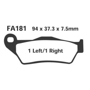 Pastillas de freno EBC SFA181HH