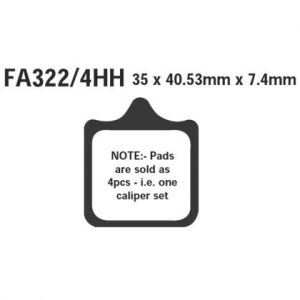 Pastillas de freno EBC FA322/4HH