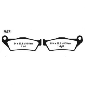 Pastillas de freno EBC FA671HH
