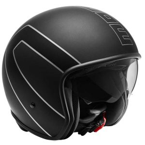 LIQUIDACION Casco Momo Design RAPTOR BLACK MAT/SILVER