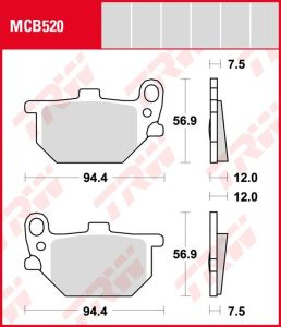 Pastillas De Freno Trw MCB520