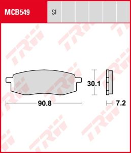 Pastillas De Freno Trw MCB549