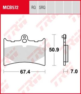 Pastillas De Freno Trw  Srq Circuito Y Entrenos Aprilia Rs 125 92-03Ant.