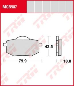 Pastillas De Freno Trw Yamaha Xv535 Viragoant.