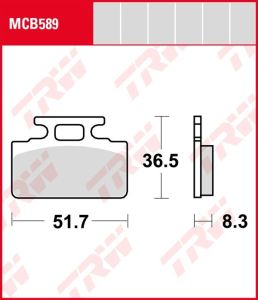 Pastillas De Freno Trw MCB589