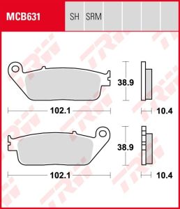 Pastillas De Freno Trw MCB631