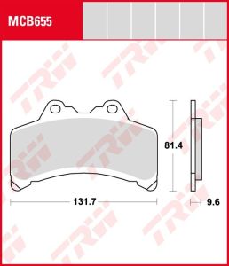 Pastillas De Freno Trw MCB655