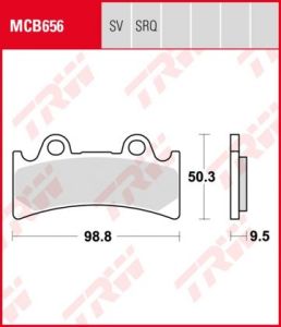 Pastillas De Freno Trw Sinter Yamaha Yzf750 -97Ant.