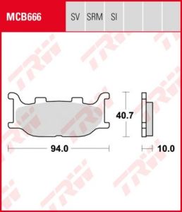 Pastillas De Freno Trw Sinter Yamaha Xj6F/N Ant