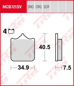 Pastillas De Freno Trw  Hypercarbon Racing  Aprilia Rsv 100001 2Cp 4Pz