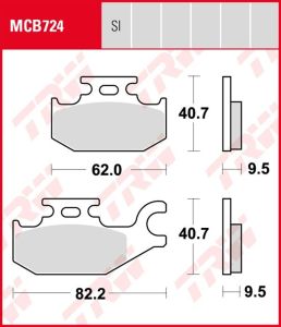 Pastillas De Freno Trw MCB724
