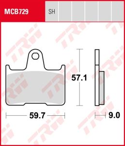 Pastillas De Freno Trw MCB729