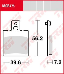Pastillas De Freno Trw MCB775