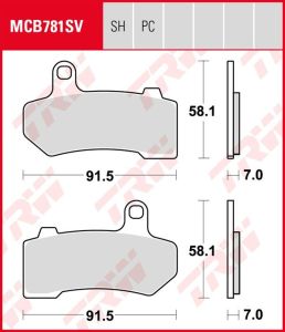 Pastillas De Freno Trw SinterMCB781SH
