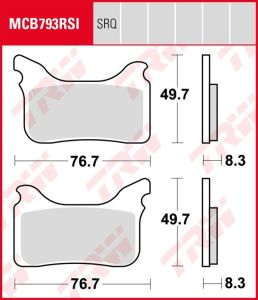 Pastillas De Freno Trw Srq Circuito Y Entrenos MCB793SRQ