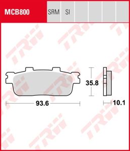 Pastillas De Freno Trw MCB800