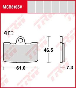 Set Past.Sinter Buell 1125R Ant.2Cp 4Pz