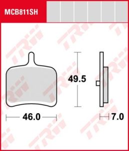 Pastillas De Freno Trw Sinter Buell 1125R Post.