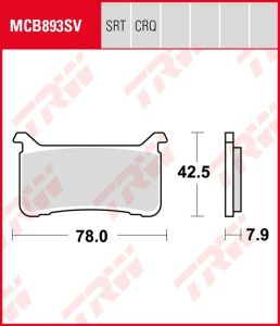 Pastillas De Freno Trw SinterMCB893SV