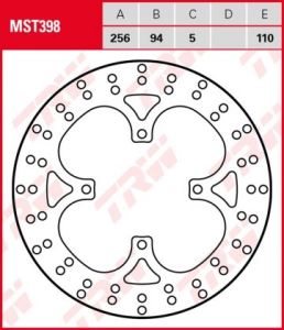 Disco de freno fijo TRW  MST398