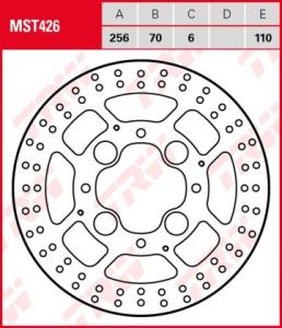 Disco de freno fijo TRW  MST426