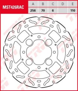 Disco de freno fijo RACING TRW MST426RAC