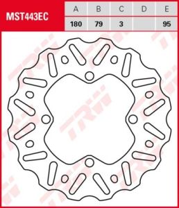 Disco de freno fijo OFF ROAD TRW MST443EC